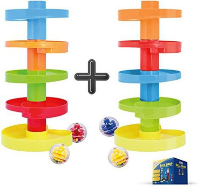 

WEofferwhatYOUwant Ball Drop. Educational Family Fun for Baby and Toddler. Stack them higher.(Multicolor)