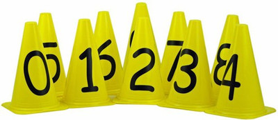 

Sahni Sports Numbered Markers Cones 0-9 (Set of 10)(Yellow)