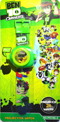 HTS Ban 10 Images Projector Watch(Green)