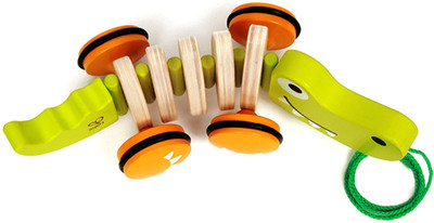 

Hape Wooden Walk-A-Long Croc(Multicolor)