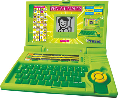 

Prasid English Learner Computer Toy Educational Laptop Green(Green)