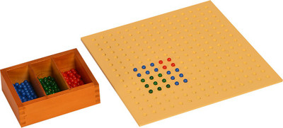 

Kidken Montessori Square Root Board with bead box(Multicolor)