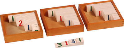 

Kidken Montessori Small Number Cards 1 to 3000(Multicolor)