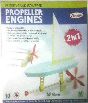 

Annie Rubber Band Powered Propeller Engines(Multicolor)