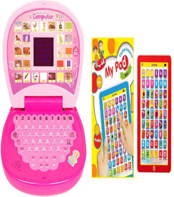 

Aquaras COMBO MINI DISPLAY LEARNING LAPTOP AND MY PAD.(Multicolor)