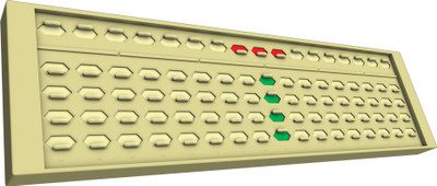 

Indian Abacus Self Learning Pack With Tutor Manual- Riders (3rd Level)(White, Green, Red)