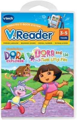 9% OFF on VTech V.Reader Animated E-Book Cartridge Dora and The Three Little Pigs(Multicolor) 9% OFF on VTech V.Reader Animated E-Book Cartridge Dora and The Three Little Pigs(Multicolor)