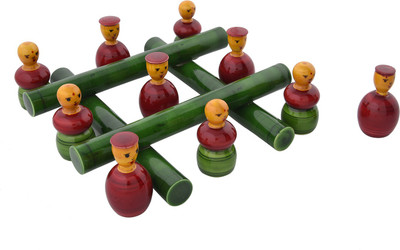 

Anuradha Wooden Tic Tac Toe(Multicolor)
