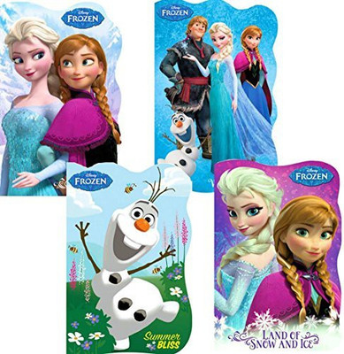 

Disney Frozen Board Books (Set of 4 Shaped Board Books)(Multicolor)
