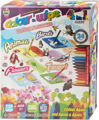 

Apple Fun Colour & Wipe 4 in 1 Series 1(Multicolor)