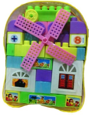 

Turban Toys Building Block Bag Set- 24 Pcs(Multicolor)