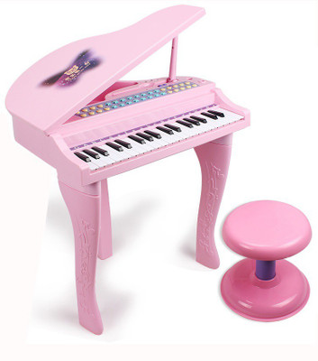 

Buddy Fun Electronic Symphonic Piano / Key Board Organ – Educational Musical Toy With Mp3 Plug-In Option ,Sing-Along Microphone(Pink)