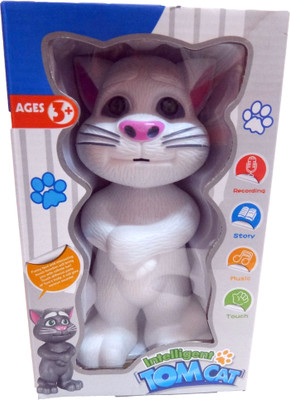 

Teddy Berry Talking Tom Cat(White, Grey)
