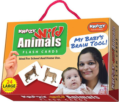 

Krazy Krazy Wild animal flash cards(Multicolor)