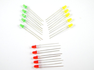 

Robo India Led 3Mm Three Color (15 Pcs)(Multicolor)