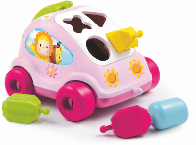 

Smoby Cotoons Shape Sorter Car Asst(Pink, Blue)