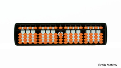 

Brain Matrixx 17 Rods Student Abacus(Orange)