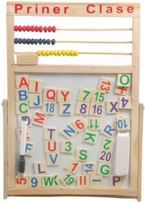 

Sreshta 2 in 1 Magnetic Baby Drawing Board with Alphabets & Numbers(Slate)(Black, White)