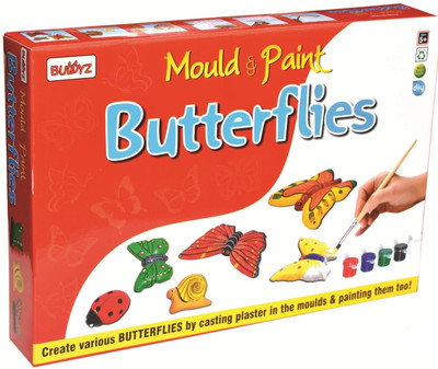 

Buddyz Mould & Paint Do-it-Yourself Butterflies for Kids(Multicolor)
