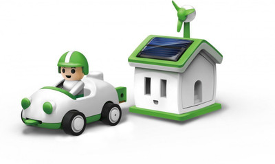 

Smiles Creation Smiles Creation Green Life Solar Rechargable House with Car Kit Toys(Multicolor)