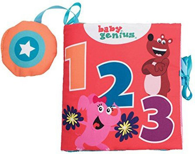 

Baby Genius 1-2-3 Count Soft Activity Book with Sound for Infants(Multicolor)