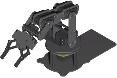 

Robosoft Systems 5 DOF Robotic Arm Mechanical Only with Servos(Black)
