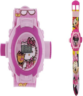

Aquaras HELLO KITY AND MICKEY MOUSE 24 IMAGE PROJECTOR WATCH(Multicolor)
