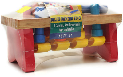 

Melissa & Doug Deluxe Pounding Bench Toy(Multicolor)
