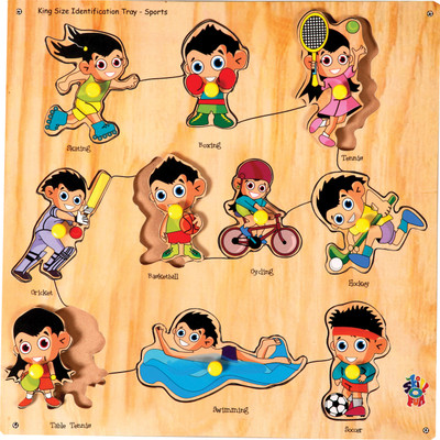 SKILLOFUN King Size Identification Tray Sports(Multicolor)