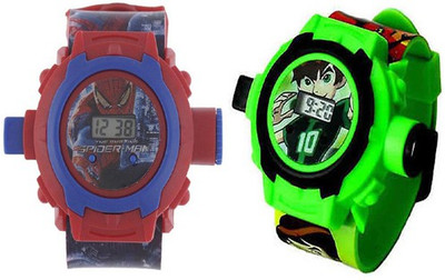 

Aquaras SPIDERMAN AND BEN10 24 IMAGE PROJECTOR WATCH(Multicolor)