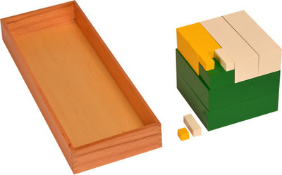 

Kidken Montessori Power of 3 cube(Multicolor)