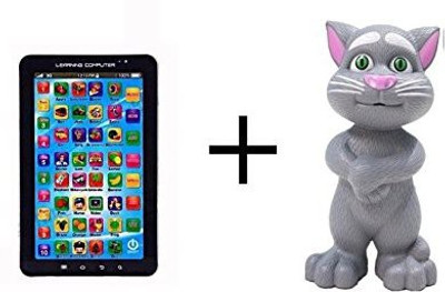 

OM P1000 Kids Educational Tablet With Talking Tom Combo(Multicolor)