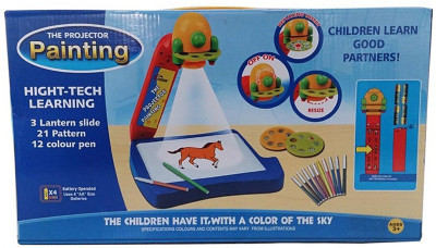 

New Pinch Projector Painting Drawing Activity Kit Toy Set(Multicolor)