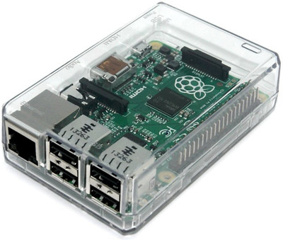 

SB COMPONENTS Clear Closed Case for Raspberry Pi Model B+(Multicolor)
