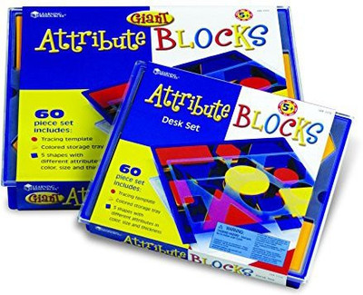 

Learning Resources Attribute Blocks Desk Set In Tray(Multicolor)