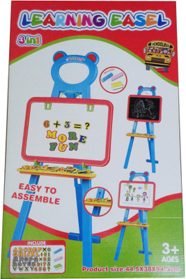 

Vaibhav Unique - Learning Easel Art Writing And Drawing Board Set (3 In 1 )(Multicolor)