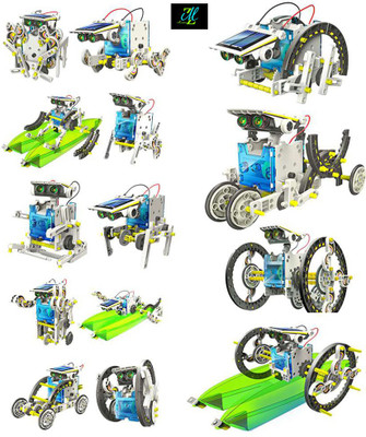 

Montez 14 In 1 Educational Solar Robot Kit(White)