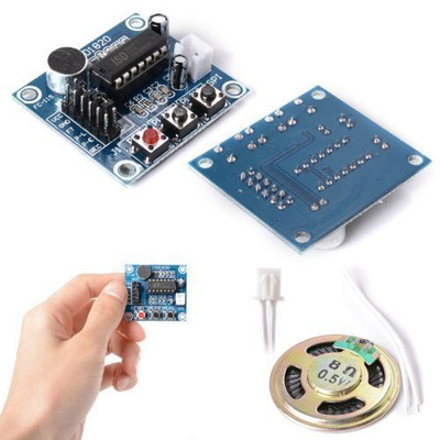 

Xcluma ISD1820 VOICE RECORDING MODULE With MIC SOUND AUDIO with LOUDSPEAKER BE0301(Blue)