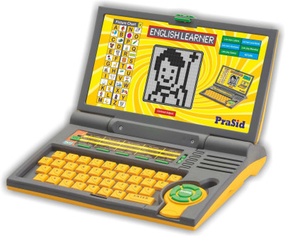 

Prasid English Learner Computer Toy Educational Laptop Yellow(Yellow)