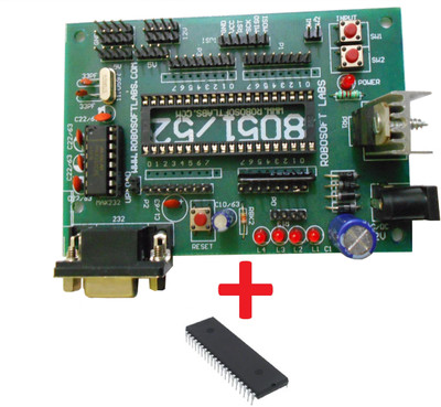 

Robosoft Labs 8051 / 8052 Development Board with AT89S52 (8052) and MAX232 IC's(Multicolor)
