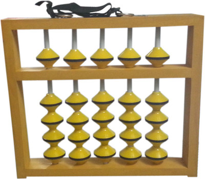 

Sae Fashions SINGLE COLOR 5 ROD TEACHER ABACUS WITH COVER(Yellow)
