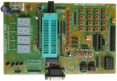 

Robosoft Labs 8051 / 8052 40 PIN Development Board with MAX232 , RTC , AT24C32 , ULN2003 IC's(Multicolor)