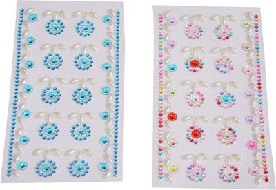 

Priyankish Flower Combo Stickers(Multicolor)