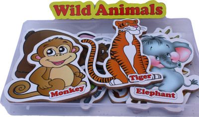 

Enigmatic Woodworks MAGNETIC CUTOUTS - WILD ANIMALS(Multicolor)