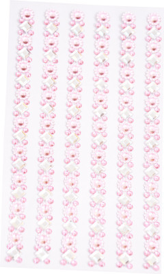 

Priyankish White Flower Stickers(Multicolor)