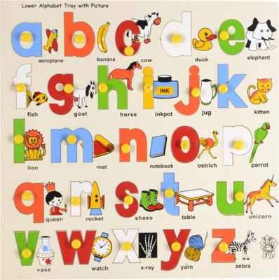 SKILLOFUN Lower Alphabet Tray with Picture SKILLOFUN Lower Alphabet Tray with Picture