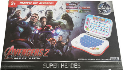 

Rey N Ran Avengers Age of Ultron Study Game Mini Learning Laptop for Toddlers(Black)