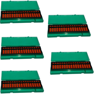 Sae Fashions 17 ROD ORANGE ABACUS KIT WITH BOX SET OF 5(Orange)