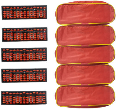 

Sae Fashions 13 ROD REDABACUS KIT WITH POUCHSET OF 5(Red)