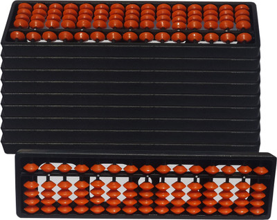 Sae Fashions 15 ROD ORANGE ABACUS KIT SET OF 10(Orange)